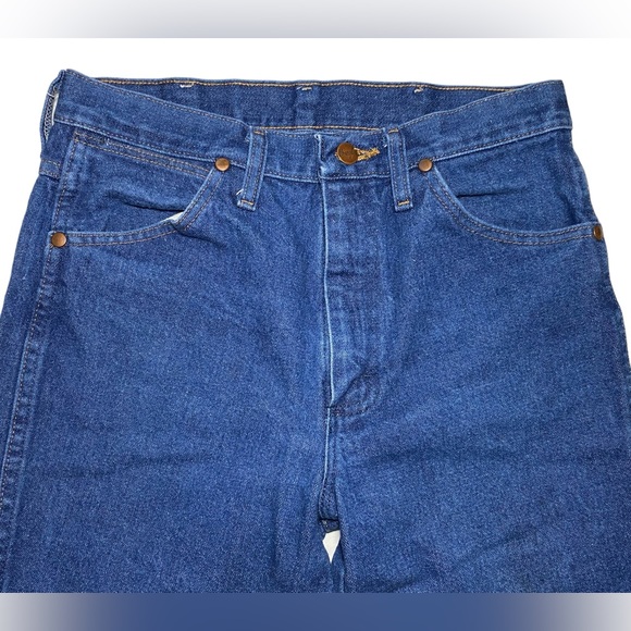 Vintage Wrangler Jeans High Waist Straight Leg Cowboy Denim Jeans 30 x 30 - Picture 9 of 11